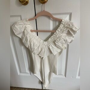 White bodysuit size medium